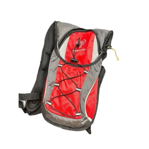 Water Buffalo Red & Grey Polyester PVC Hydration Backpack - backpack ONLY!! - Picture 9 of 10